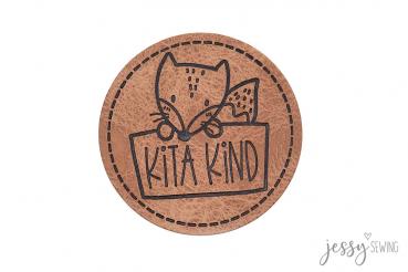 Kunstleder Label Kita Kind by Jessy Sewing